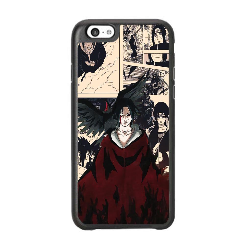 Itachi The Edo Tensei Breaker iPhone 6 Plus | 6s Plus Case-Rubber Black (2D Case)-Oxvistore