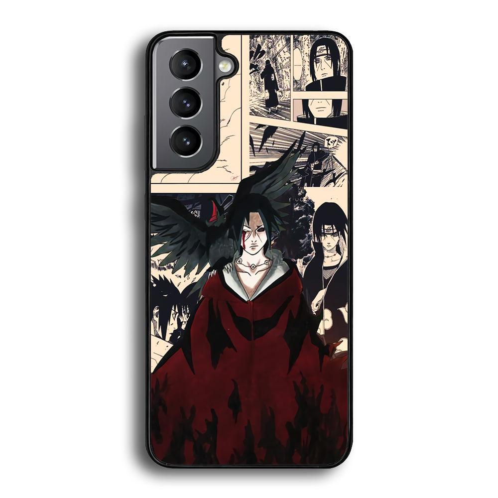 Itachi The Edo Tensei Breaker Samsung Galaxy S24 Plus Case-Rubber Black (2D Case)-Oxvistore