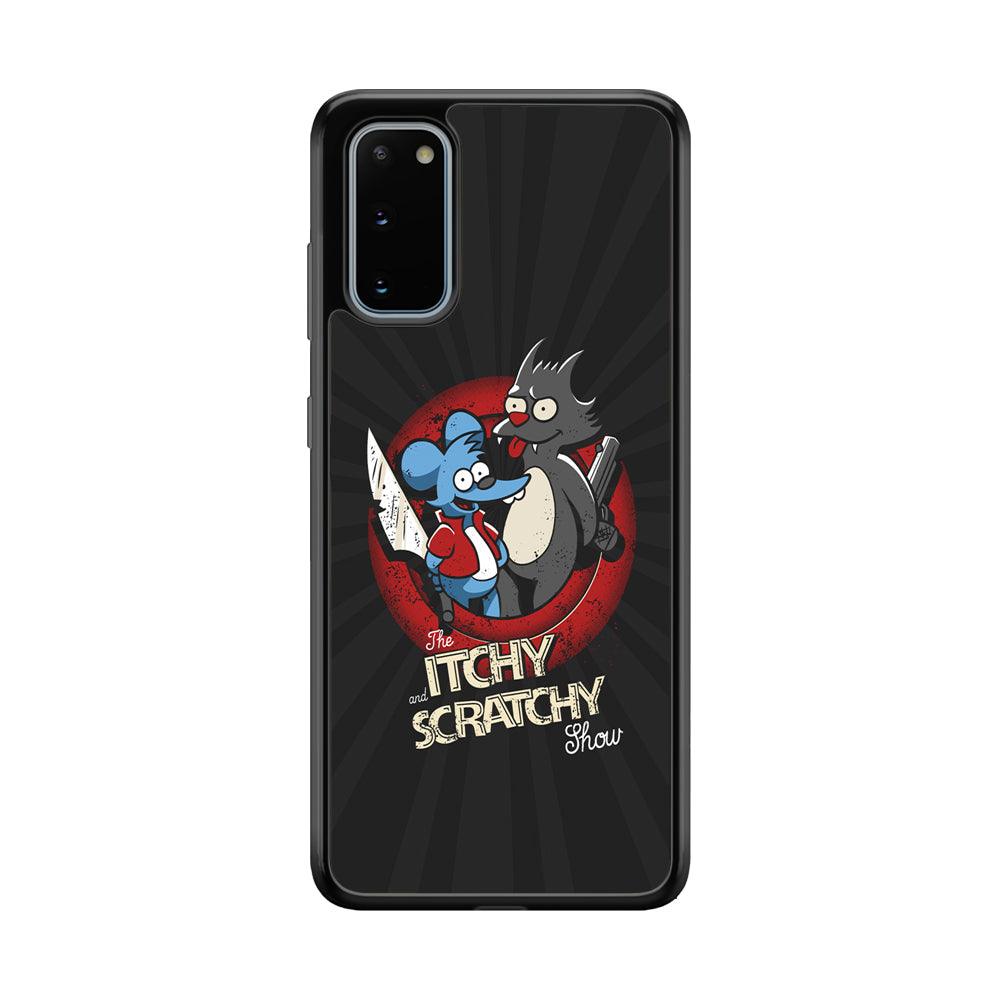 Itchy and Scratchy The Killer Samsung Galaxy S20 Case-Rubber Black (2D Case)-Oxvistore