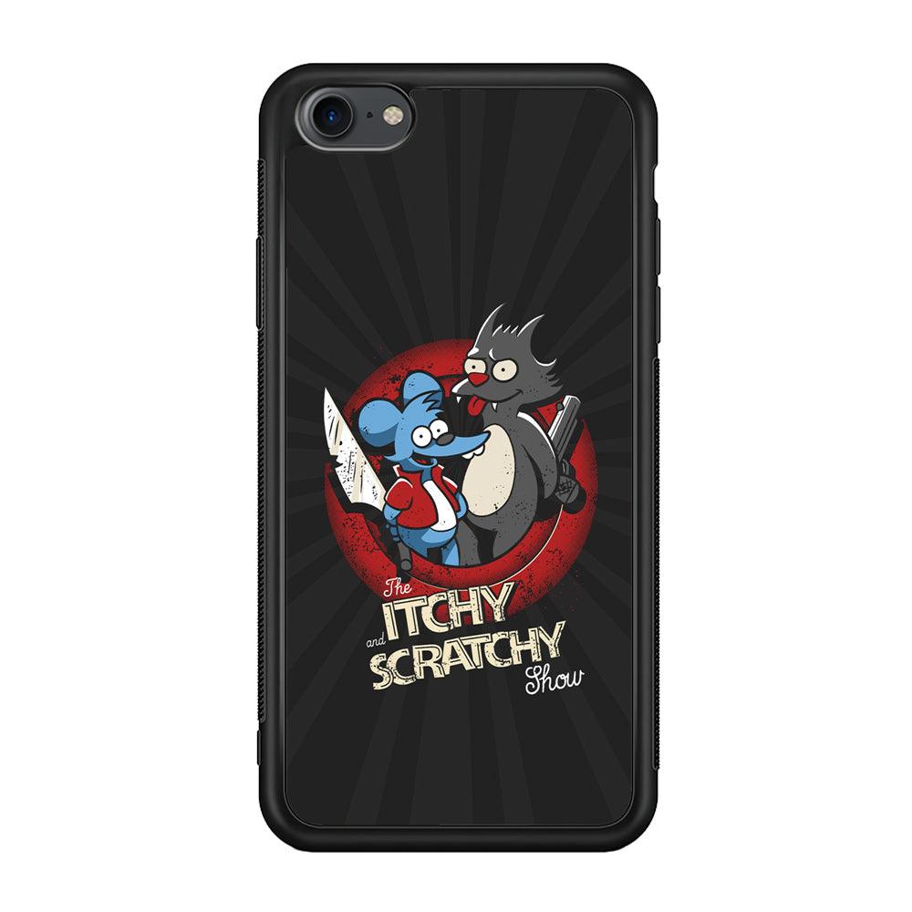 Itchy and Scratchy The Killer iPhone 7 Case-Rubber Black (2D Case)-Oxvistore
