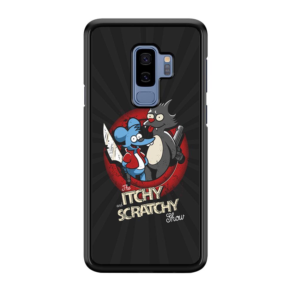 Itchy and Scratchy The Killer Samsung Galaxy S9 Plus Case-Rubber Black (2D Case)-Oxvistore