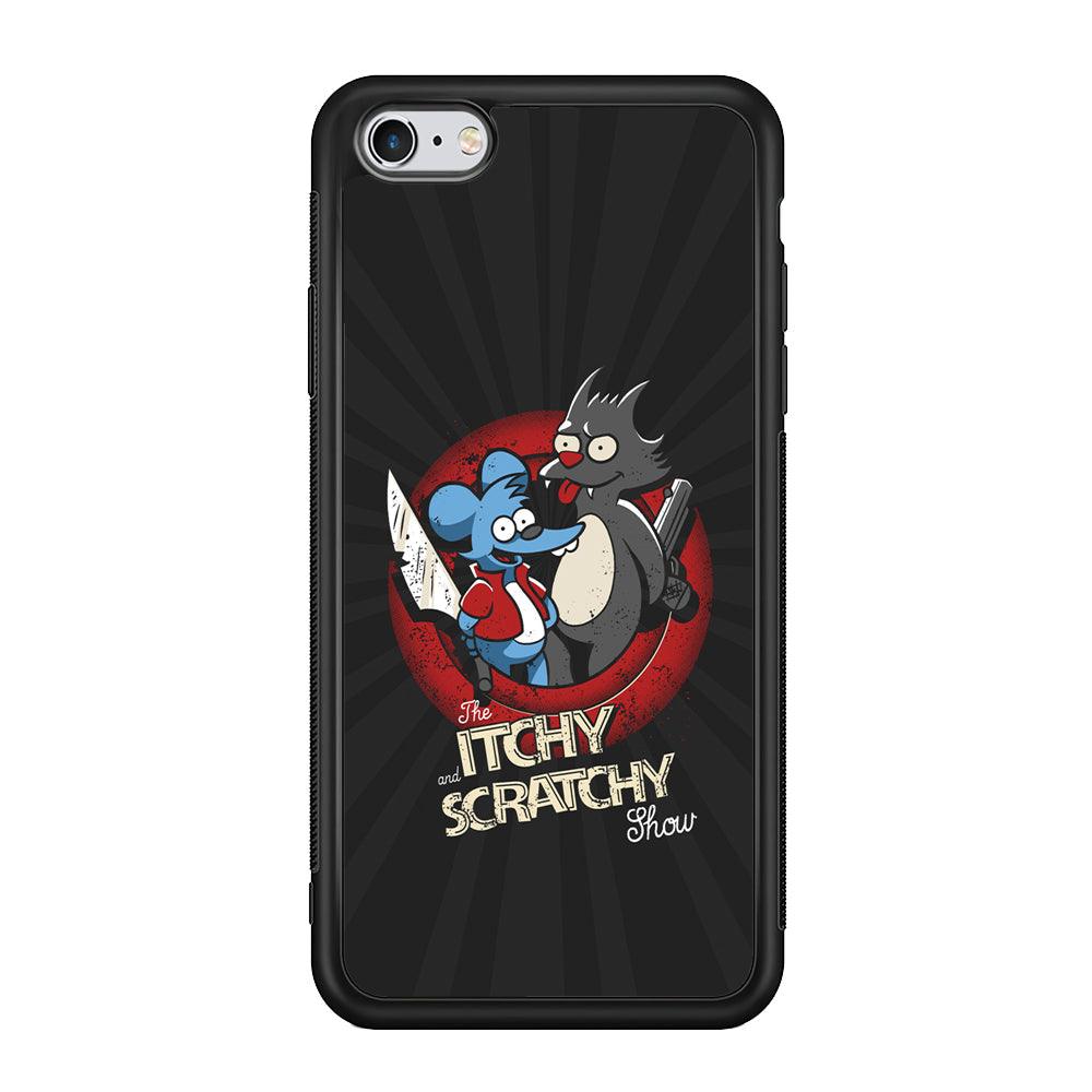 Itchy and Scratchy The Killer iPhone 6 Plus | 6s Plus Case-Rubber Black (2D Case)-Oxvistore