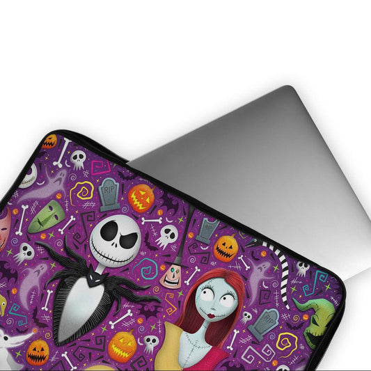 Jack Skellington and Sally Pattern Laptop Sleeve Protective Cover-Oxvistore