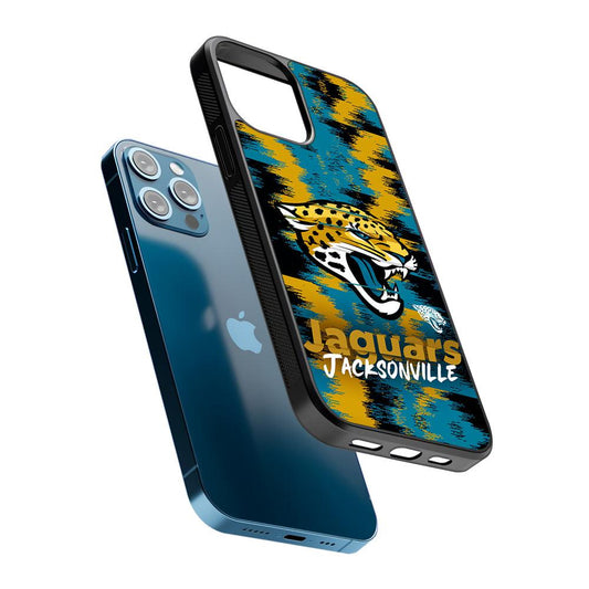 Jacksonville Jaguars Abstract Color 2D Rubber Phone Case-Oxvistore