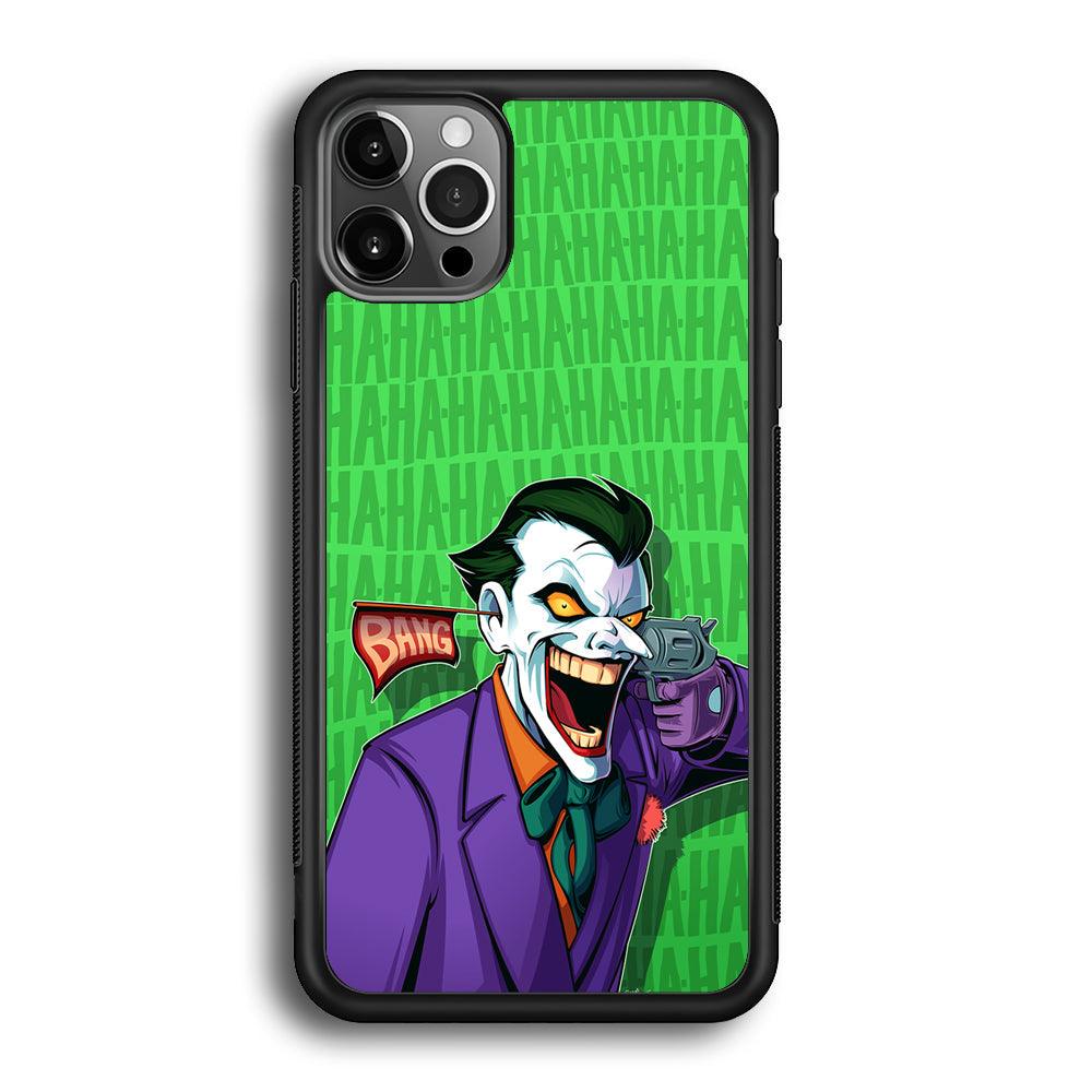 Joker Bang Your Enemy iPhone 12 Pro Case-Rubber Black (2D Case)-Oxvistore