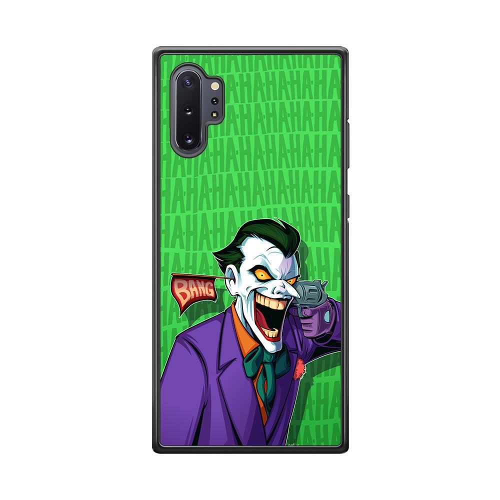 Joker Bang Your Enemy Samsung Galaxy Note 10 Plus Case-Rubber Black (2D Case)-Oxvistore
