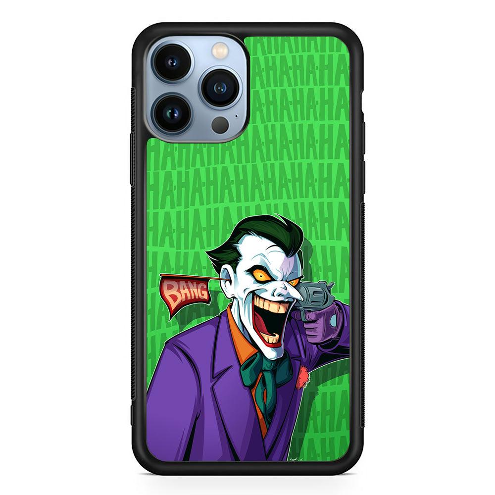 Joker Bang Your Enemy iPhone 14 Pro Max Case-Rubber Black (2D Case)-Oxvistore