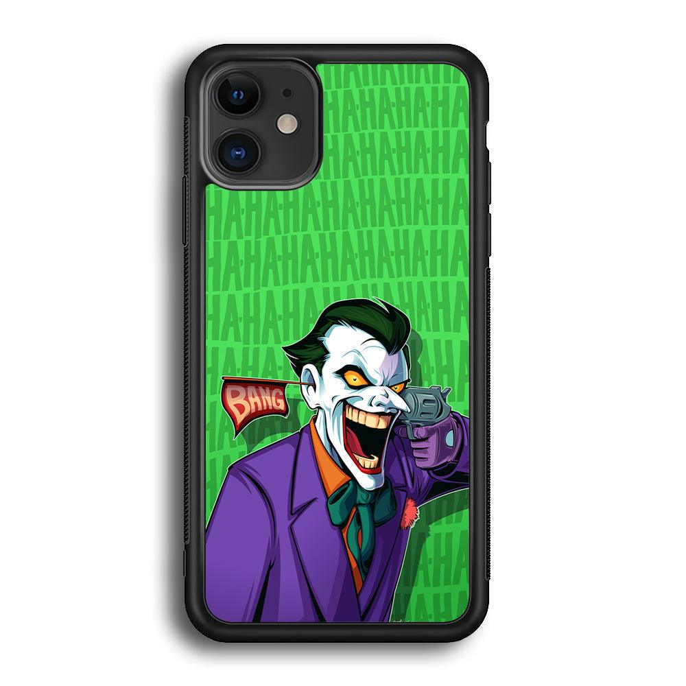 Joker Bang Your Enemy iPhone 12 Case-Rubber Black (2D Case)-Oxvistore