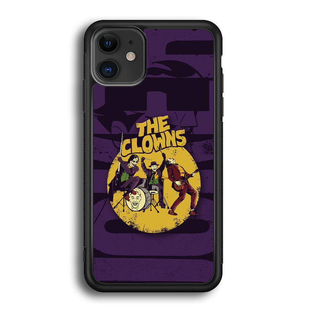 Joker Clown Feast Mode iPhone 12 Case-Rubber Black (2D Case)-Oxvistore