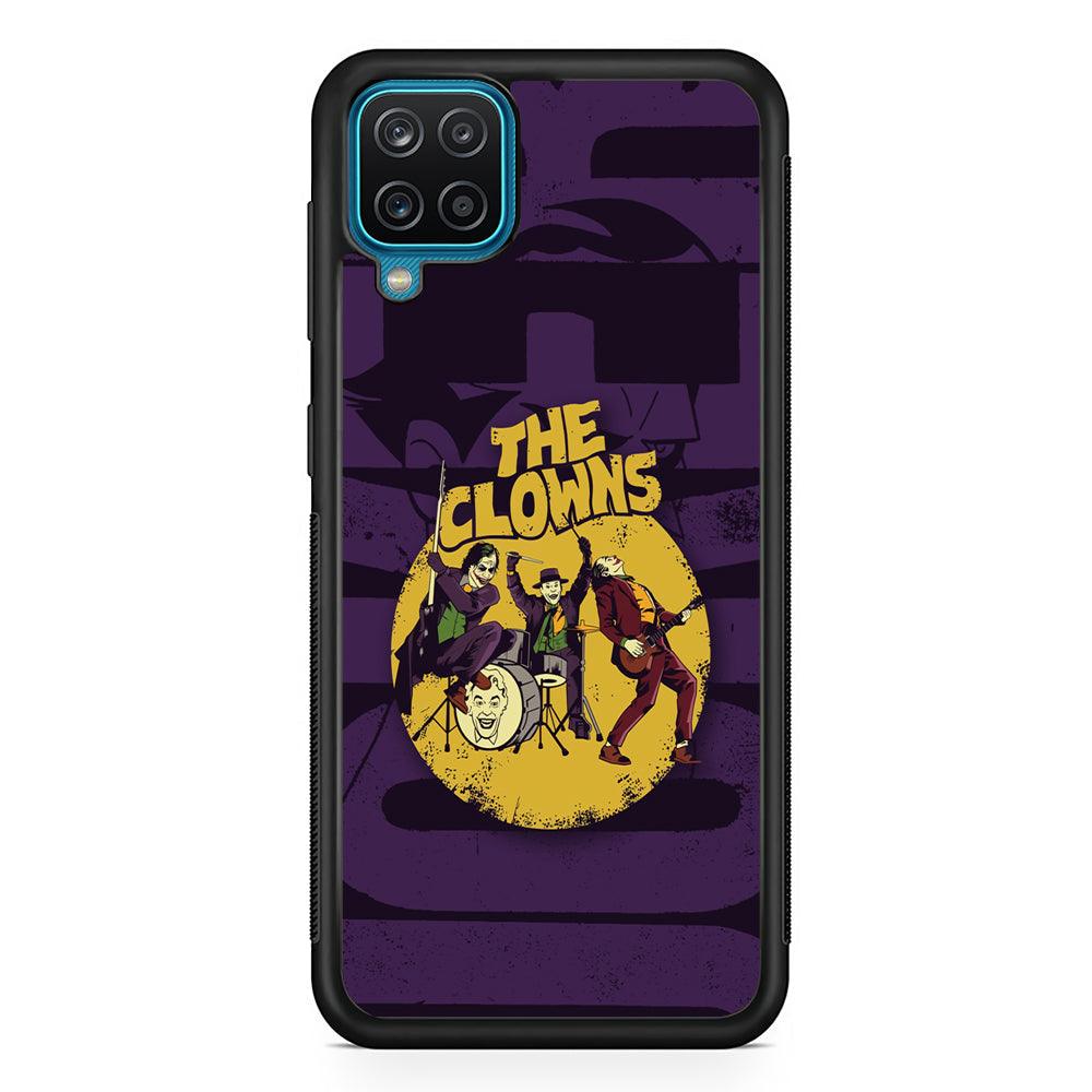 Joker Clown Feast Mode Samsung Galaxy A12 Case-Rubber Black (2D Case)-Oxvistore