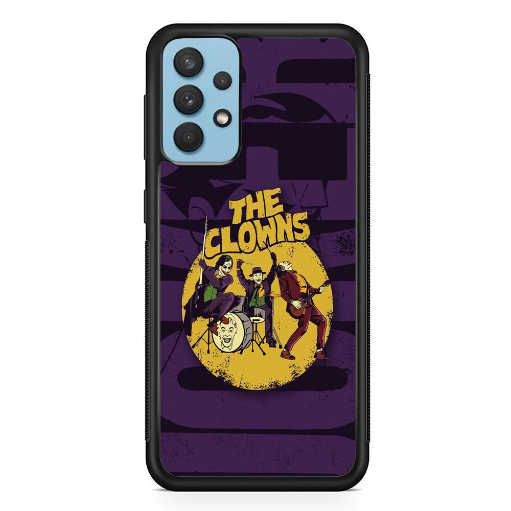 Joker Clown Feast Mode Samsung Galaxy A32 Case-Rubber Black (2D Case)-Oxvistore