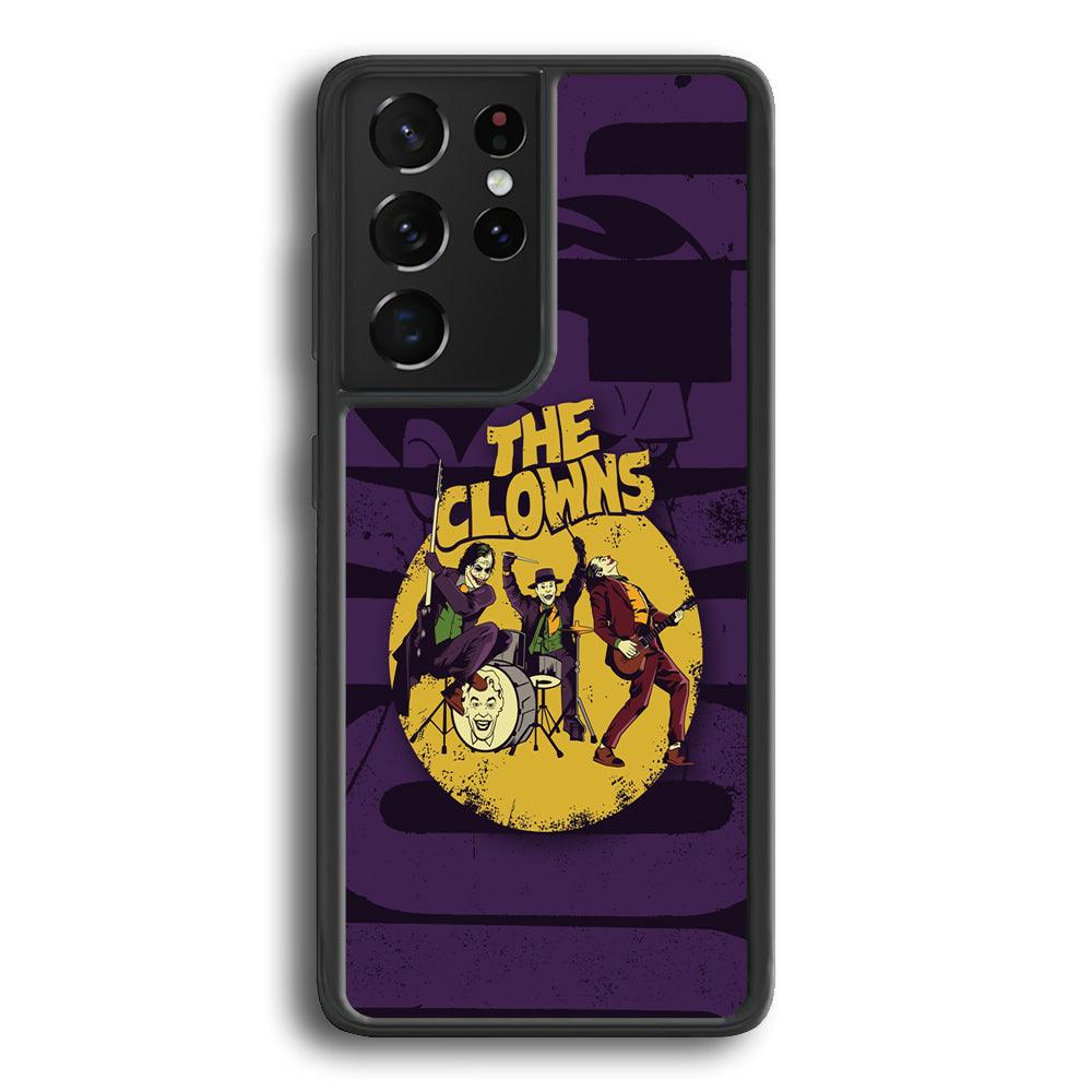Joker Clown Feast Mode Samsung Galaxy S24 Ultra Case-Rubber Black (2D Case)-Oxvistore