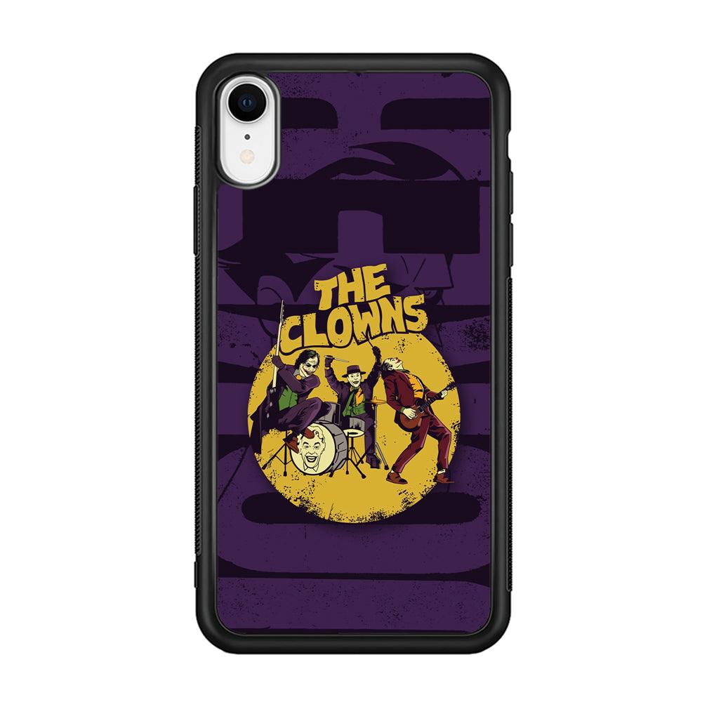 Joker Clown Feast Mode iPhone XR Case-Rubber Black (2D Case)-Oxvistore