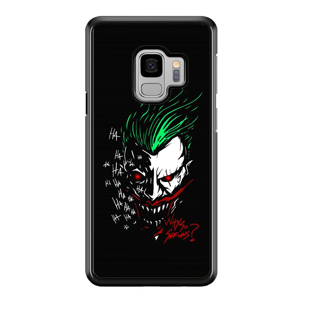Joker Dark Silhouette Samsung Galaxy S9 Case-Rubber Black (2D Case)-Oxvistore