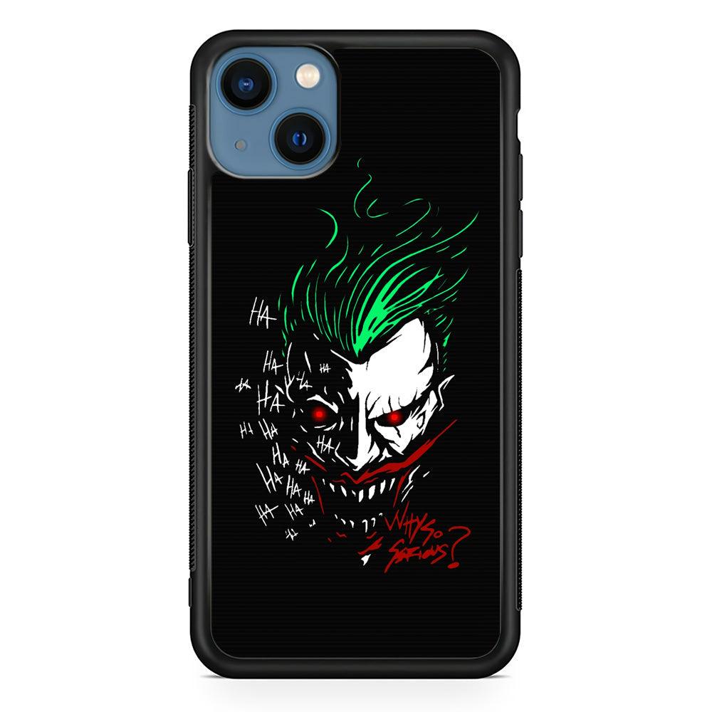 Joker Dark Silhouette iPhone 14 Plus Case-Rubber Black (2D Case)-Oxvistore