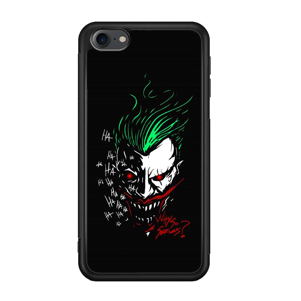 Joker Dark Silhouette iPod Touch 6 Case-Rubber Black (2D Case)-Oxvistore