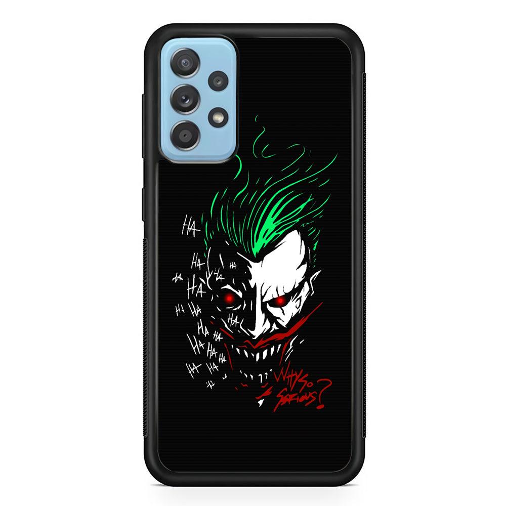 Joker Dark Silhouette Samsung Galaxy A72 Case-Rubber Black (2D Case)-Oxvistore