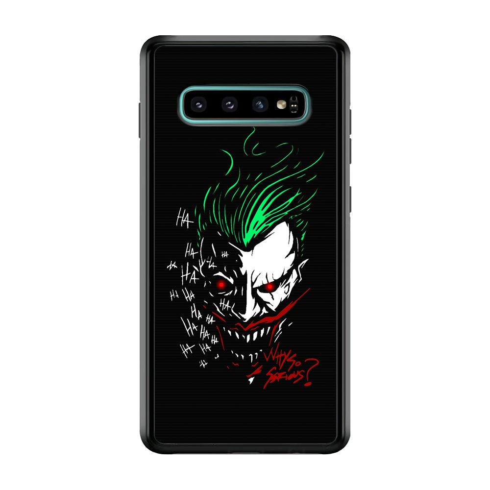Joker Dark Silhouette Samsung Galaxy S10 Plus Case-Rubber Black (2D Case)-Oxvistore