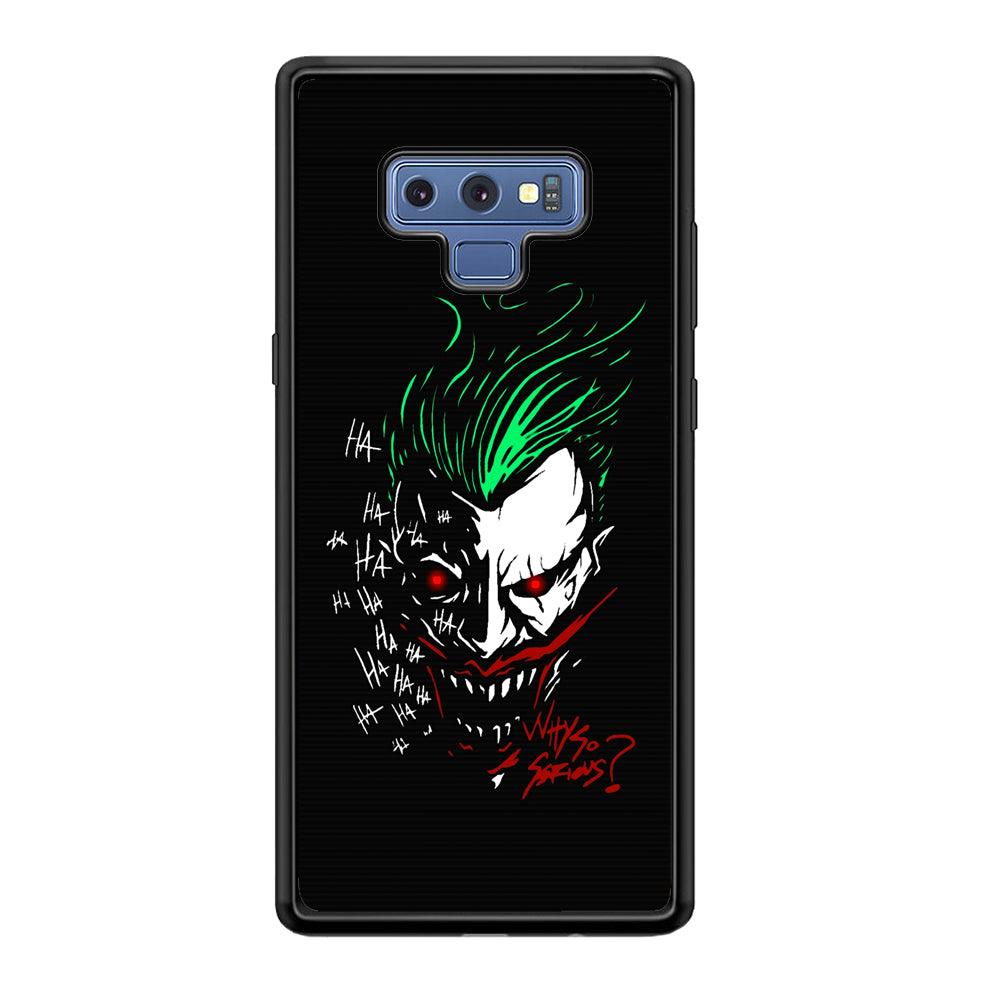 Joker Dark Silhouette Samsung Galaxy Note 9 Case-Rubber Black (2D Case)-Oxvistore