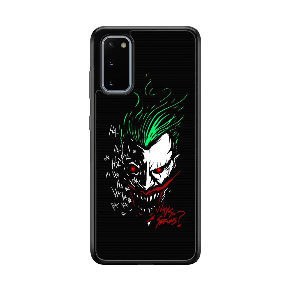 Joker Dark Silhouette Samsung Galaxy S20 Case-Rubber Black (2D Case)-Oxvistore