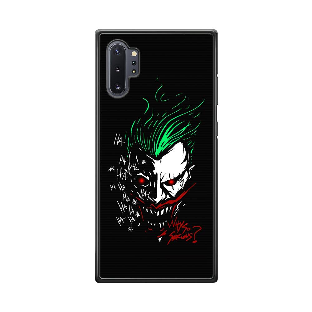 Joker Dark Silhouette Samsung Galaxy Note 10 Plus Case-Rubber Black (2D Case)-Oxvistore