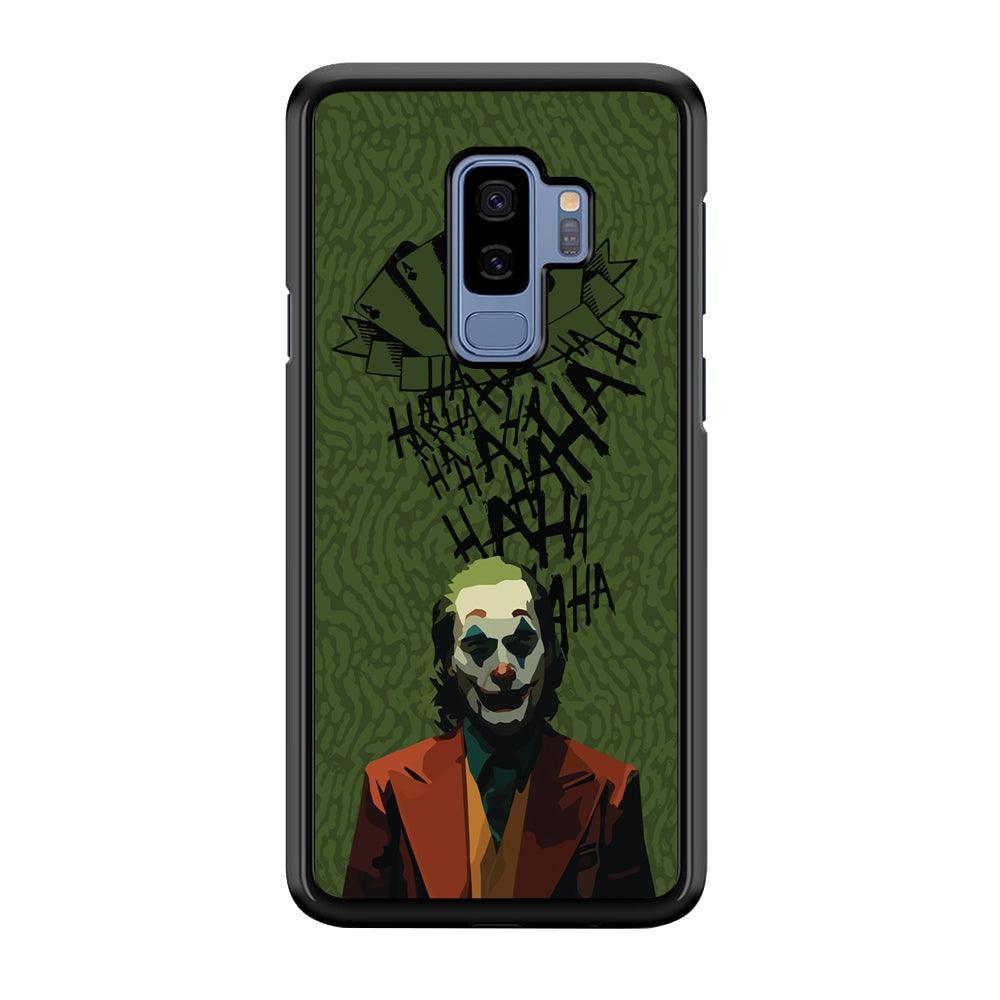 Joker Laugh in Silence Samsung Galaxy S9 Plus Case-Rubber Black (2D Case)-Oxvistore