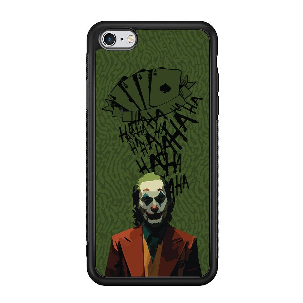 Joker Laugh in Silence iPhone 6 | 6s Case-Rubber Black (2D Case)-Oxvistore