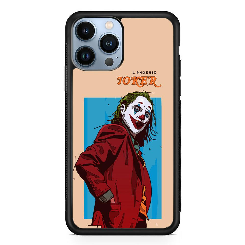 Joker Make The Great Smile iPhone 15 Pro Max Case-Rubber Black (2D Case)-Oxvistore