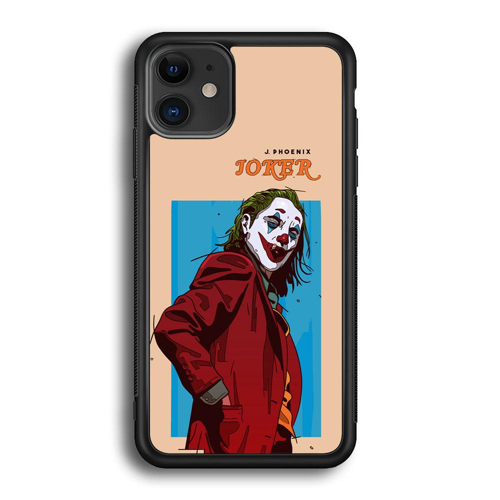 Joker Make The Great Smile iPhone 12 Case-Rubber Black (2D Case)-Oxvistore
