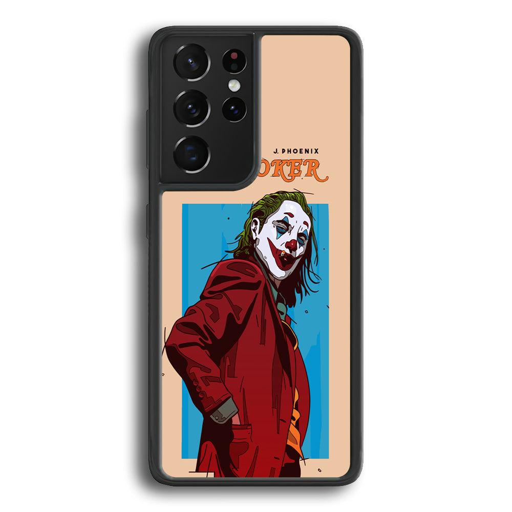 Joker Make The Great Smile Samsung Galaxy S24 Ultra Case-Rubber Black (2D Case)-Oxvistore