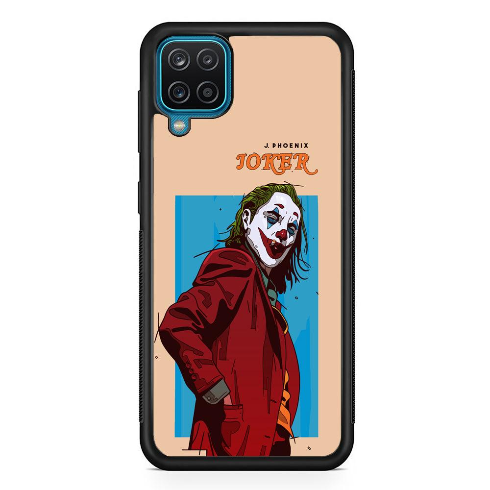 Joker Make The Great Smile Samsung Galaxy A12 Case-Rubber Black (2D Case)-Oxvistore