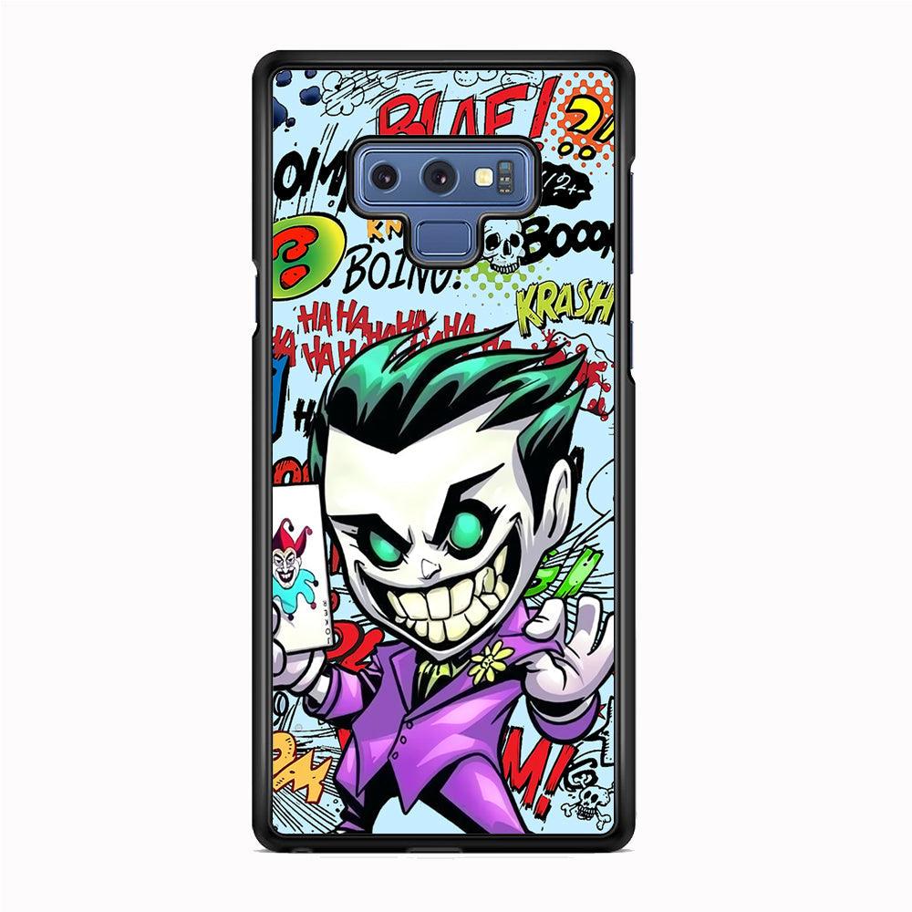 Joker Cartoon Smily Bomb Samsung Galaxy Note 9 Case-Rubber White (2D Case)-Oxvistore
