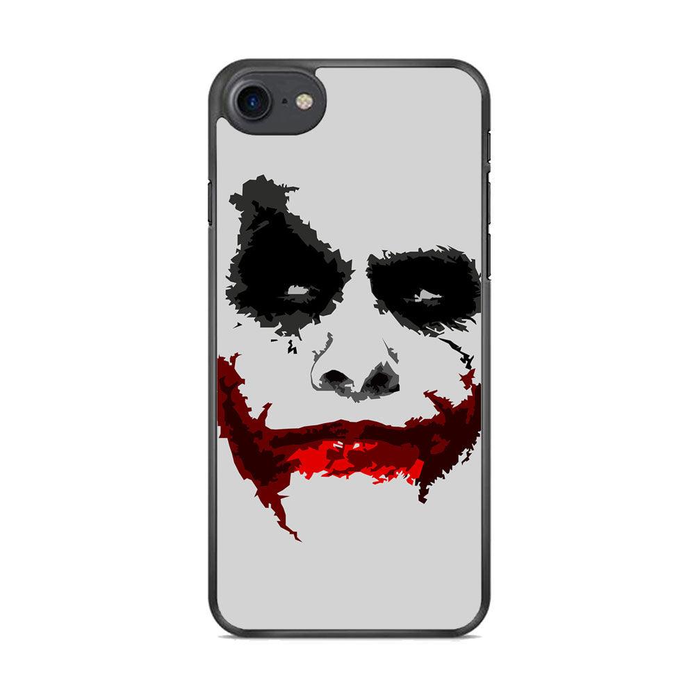Joker Face of Seriousness iPhone 8 Plus Case-Rubber Black (2D Case)-Oxvistore