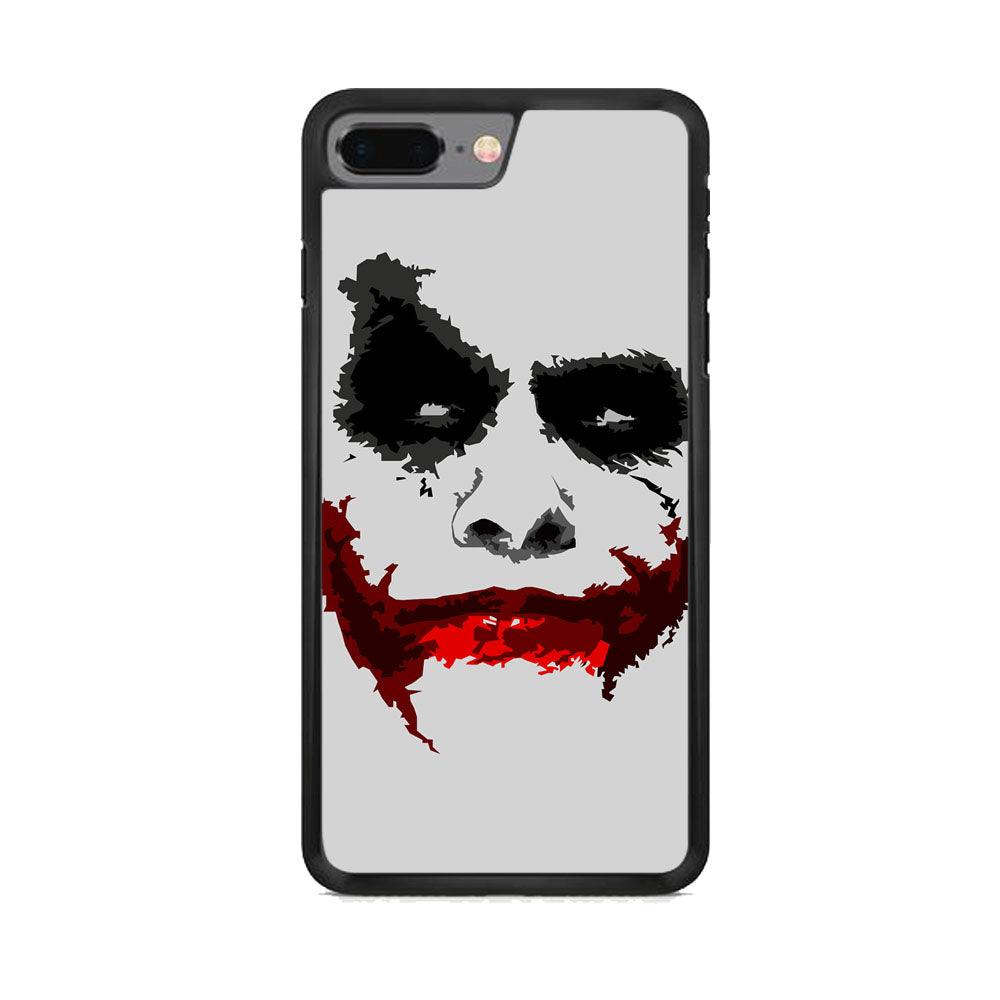 Joker Face of Seriousness iPhone 7 Plus Case-Rubber Black (2D Case)-Oxvistore