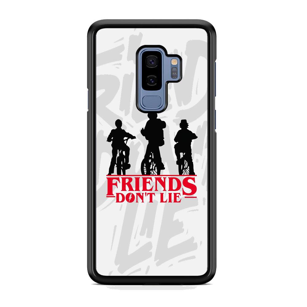 Journey of Life and Friends Don't Lie Samsung Galaxy S9 Plus Case-Rubber Black (2D Case)-Oxvistore