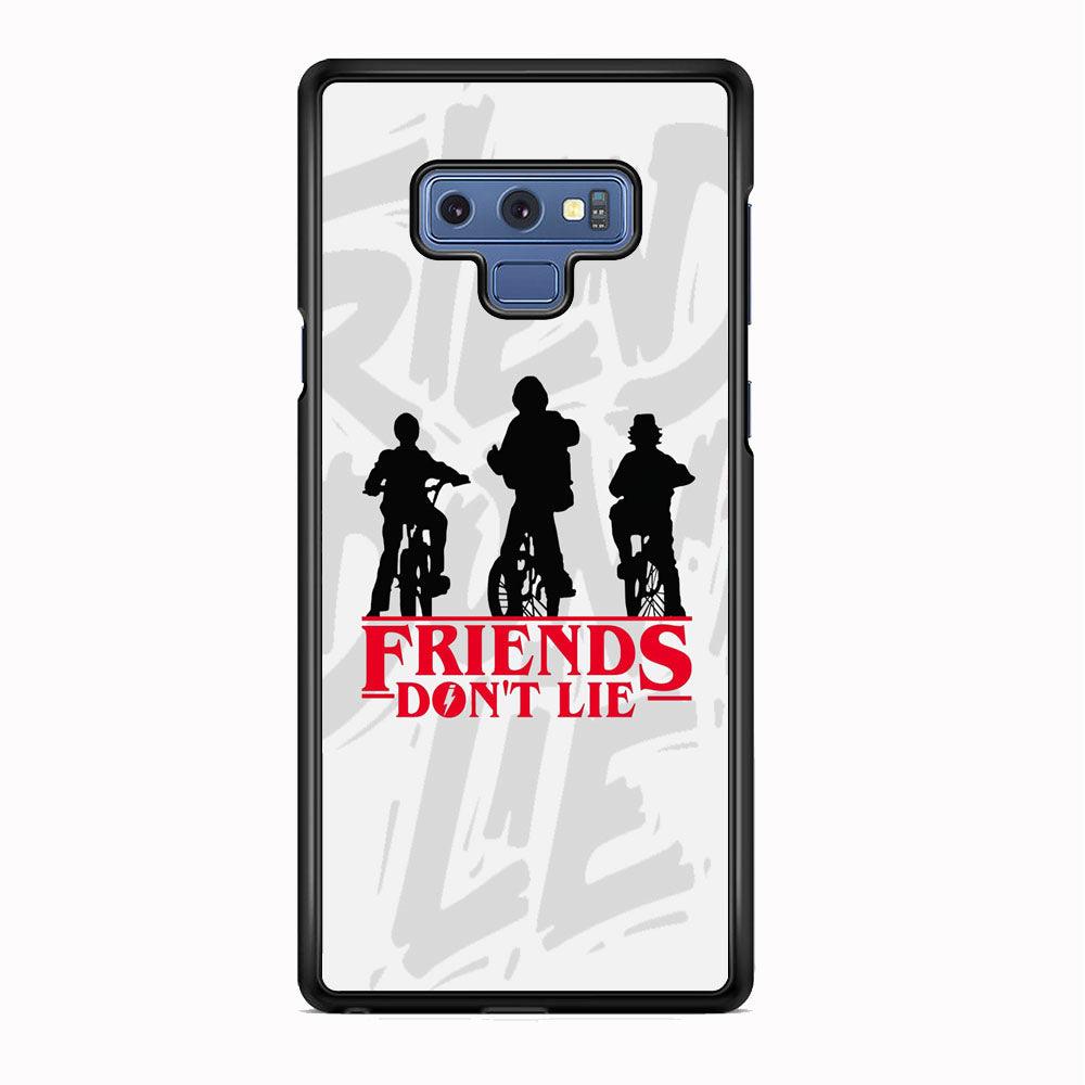 Journey of Life and Friends Don't Lie Samsung Galaxy Note 9 Case-Rubber Black (2D Case)-Oxvistore