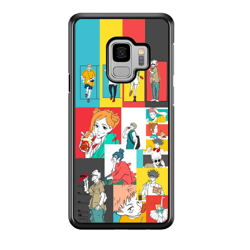 Jujutsu Kaisen Joy of Young People Samsung Galaxy S9 Case-Rubber Black (2D Case)-Oxvistore