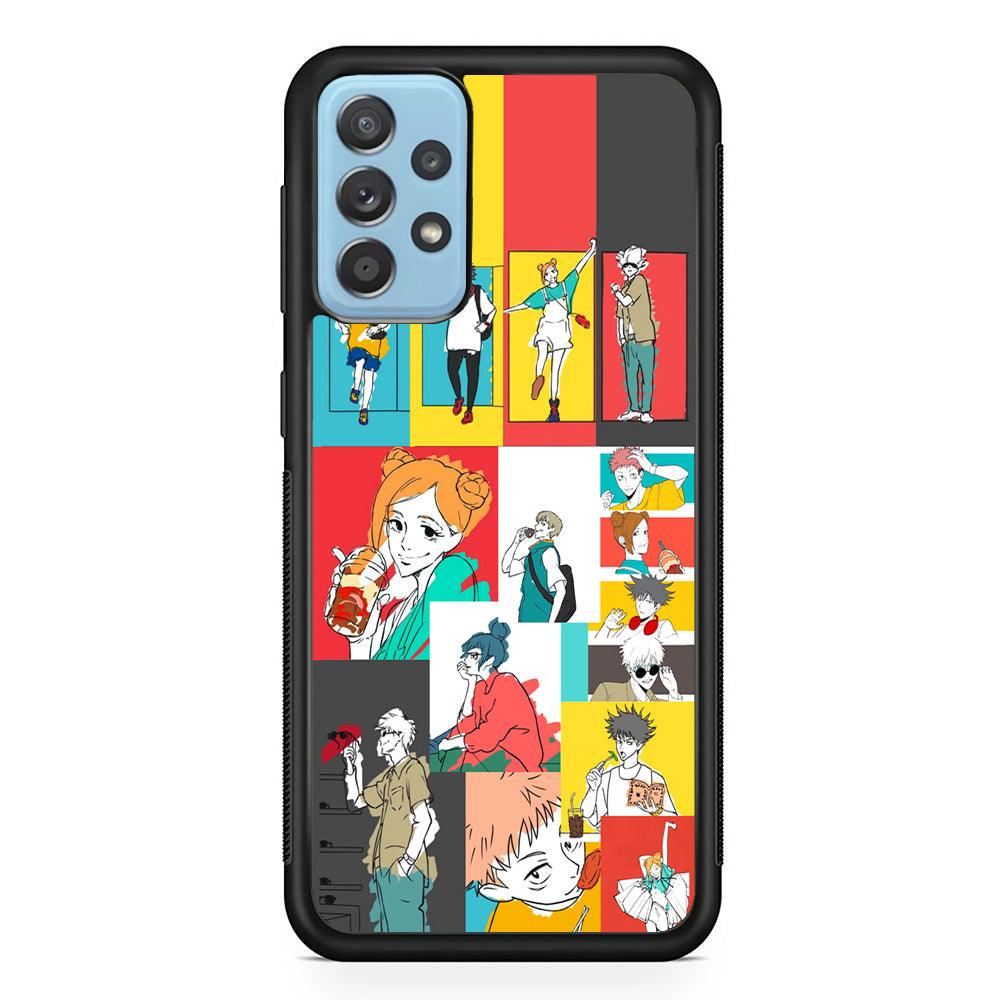 Jujutsu Kaisen Joy of Young People Samsung Galaxy A72 Case-Rubber Black (2D Case)-Oxvistore