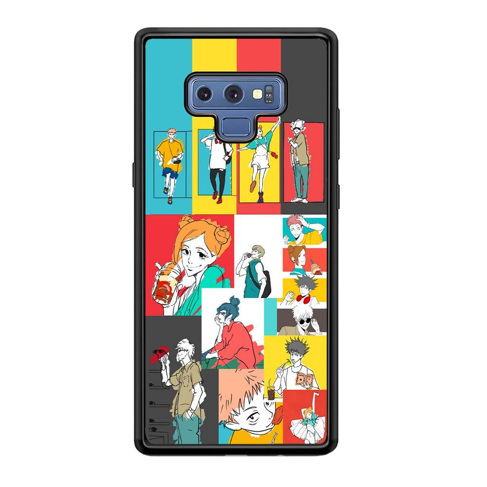 Jujutsu Kaisen Joy of Young People Samsung Galaxy Note 9 Case-Rubber Black (2D Case)-Oxvistore