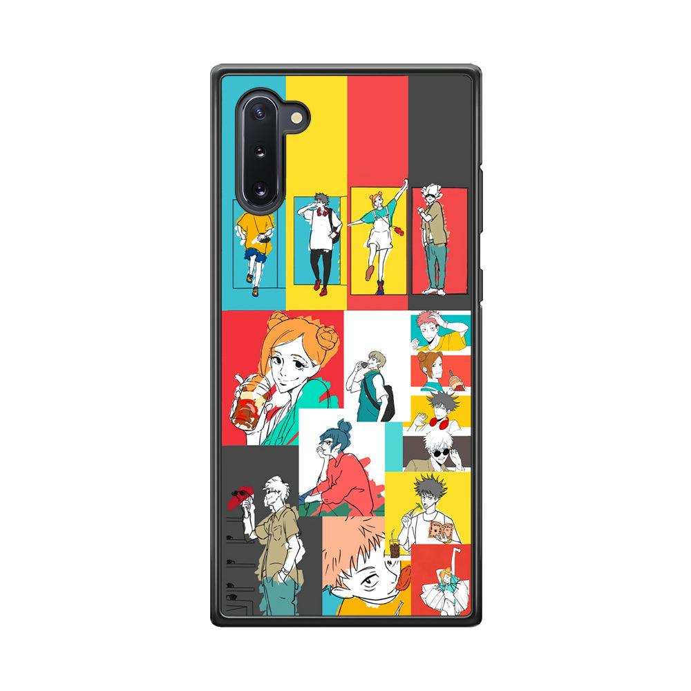 Jujutsu Kaisen Joy of Young People Samsung Galaxy Note 10 Case-Rubber Black (2D Case)-Oxvistore