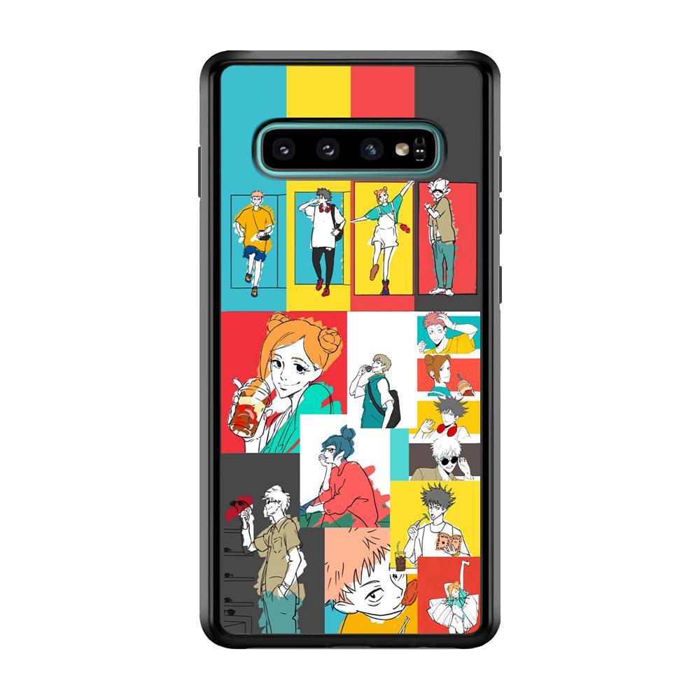 Jujutsu Kaisen Joy of Young People Samsung Galaxy S10 Plus Case-Rubber Black (2D Case)-Oxvistore