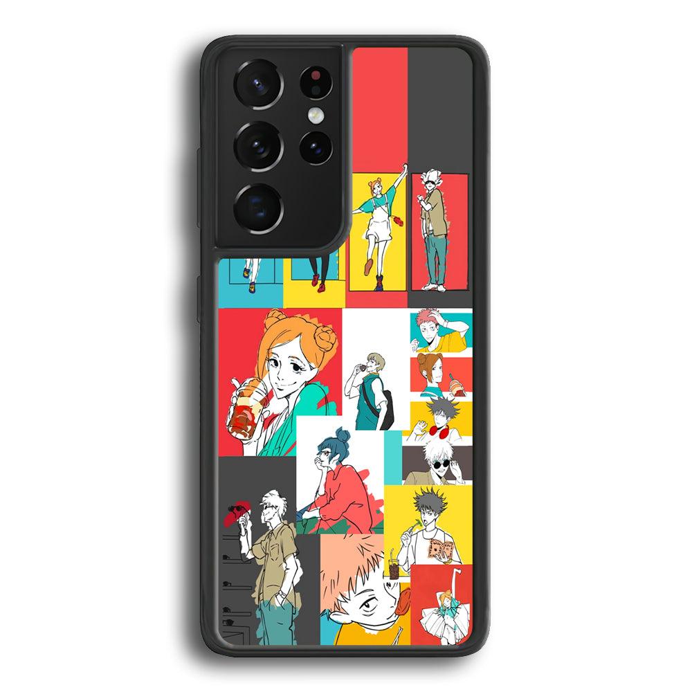Jujutsu Kaisen Joy of Young People Samsung Galaxy S23 Ultra Case-Rubber Black (2D Case)-Oxvistore