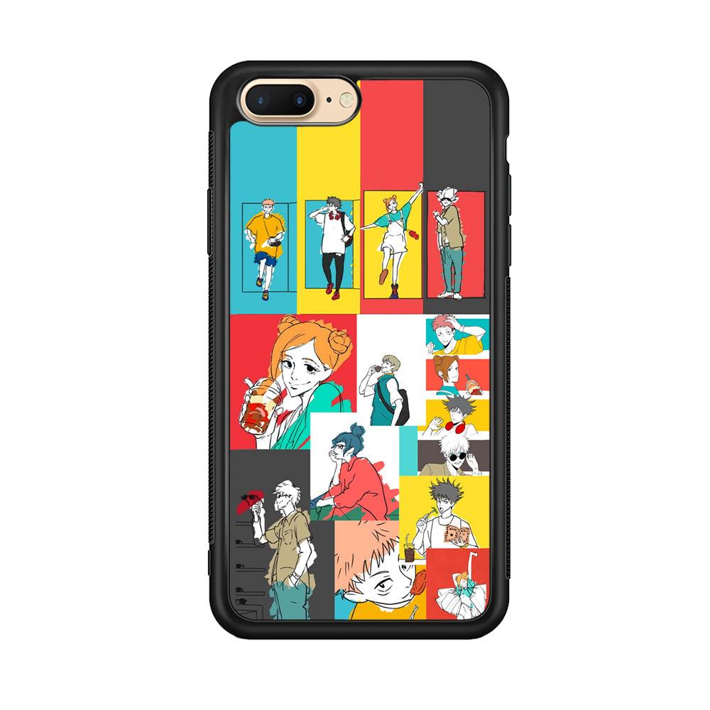 Jujutsu Kaisen Joy of Young People iPhone 8 Plus Case-Rubber Black (2D Case)-Oxvistore