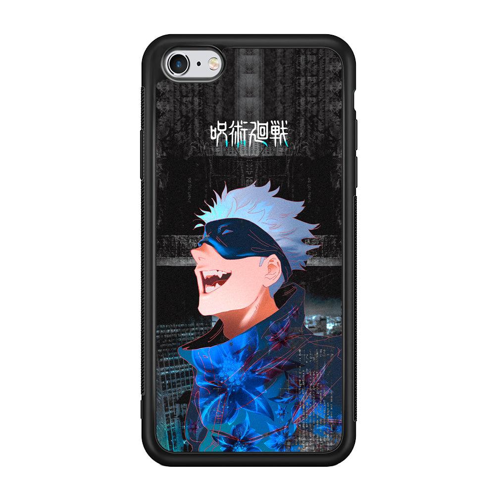 Jujutsu Kaisen Satoru Superiority iPhone 6 Plus | 6s Plus Case-Rubber Black (2D Case)-Oxvistore