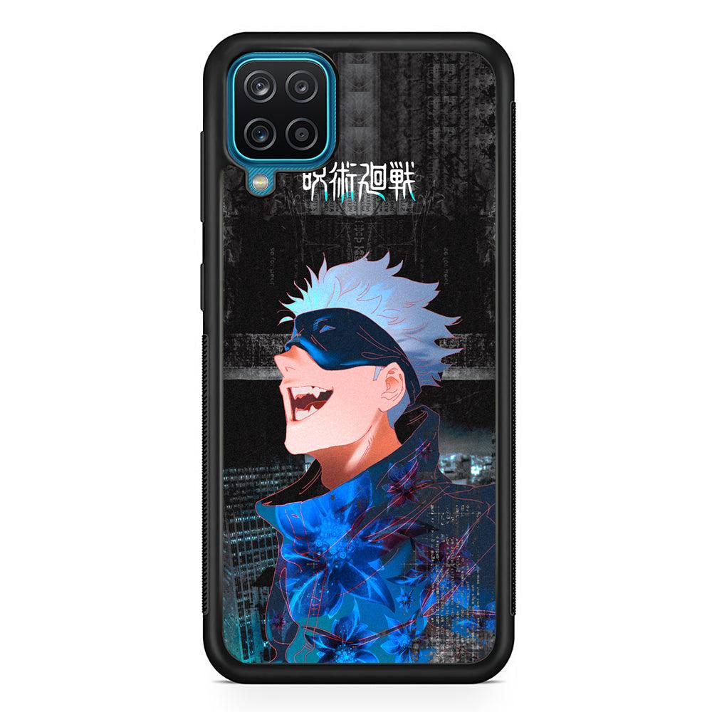 Jujutsu Kaisen Satoru Superiority Samsung Galaxy A12 Case-Rubber Black (2D Case)-Oxvistore