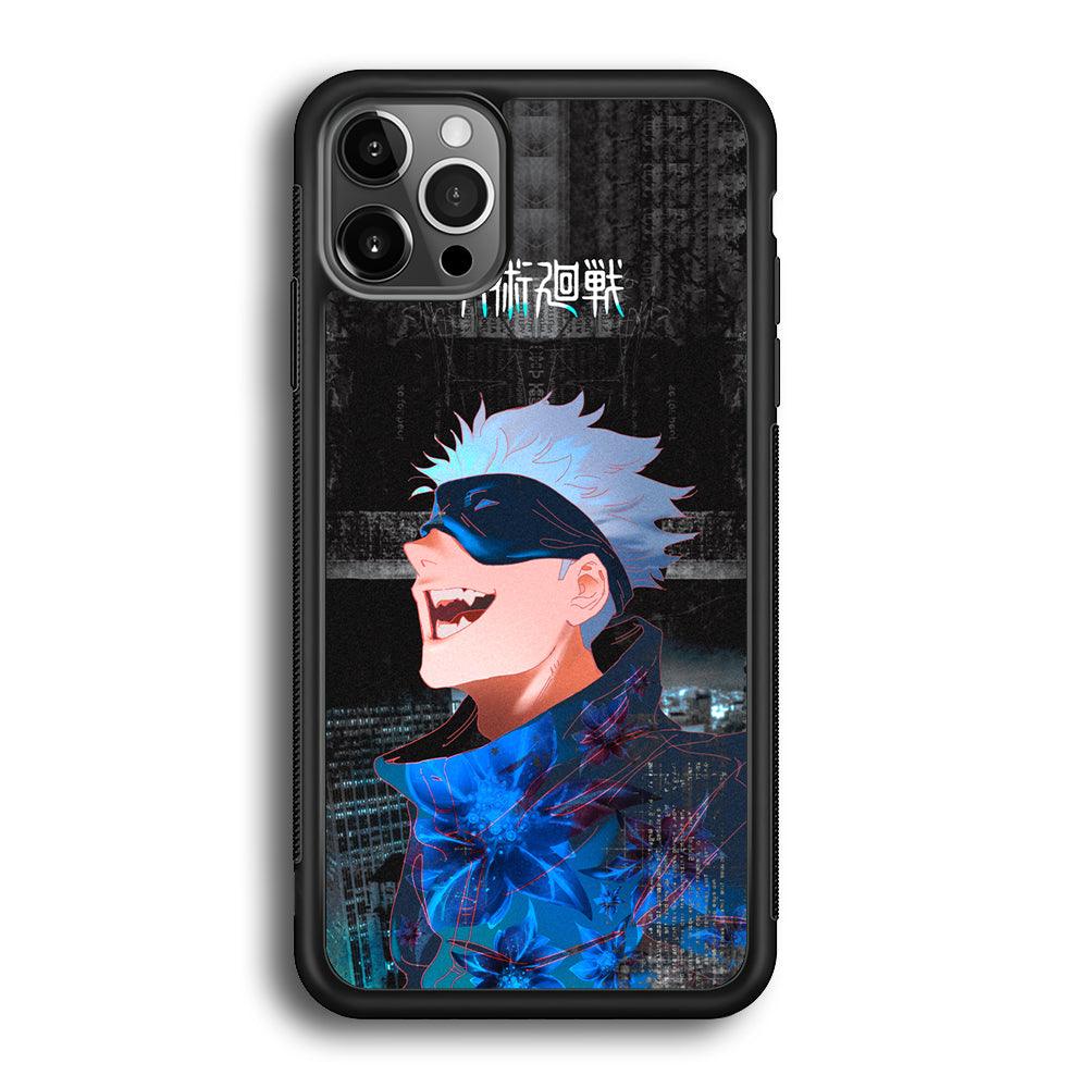 Jujutsu Kaisen Satoru Superiority iPhone 12 Pro Max Case-Rubber Black (2D Case)-Oxvistore