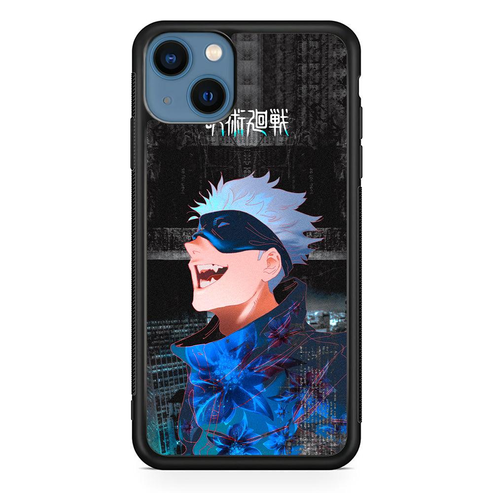 Jujutsu Kaisen Satoru Superiority iPhone 13 Case-Rubber Black (2D Case)-Oxvistore