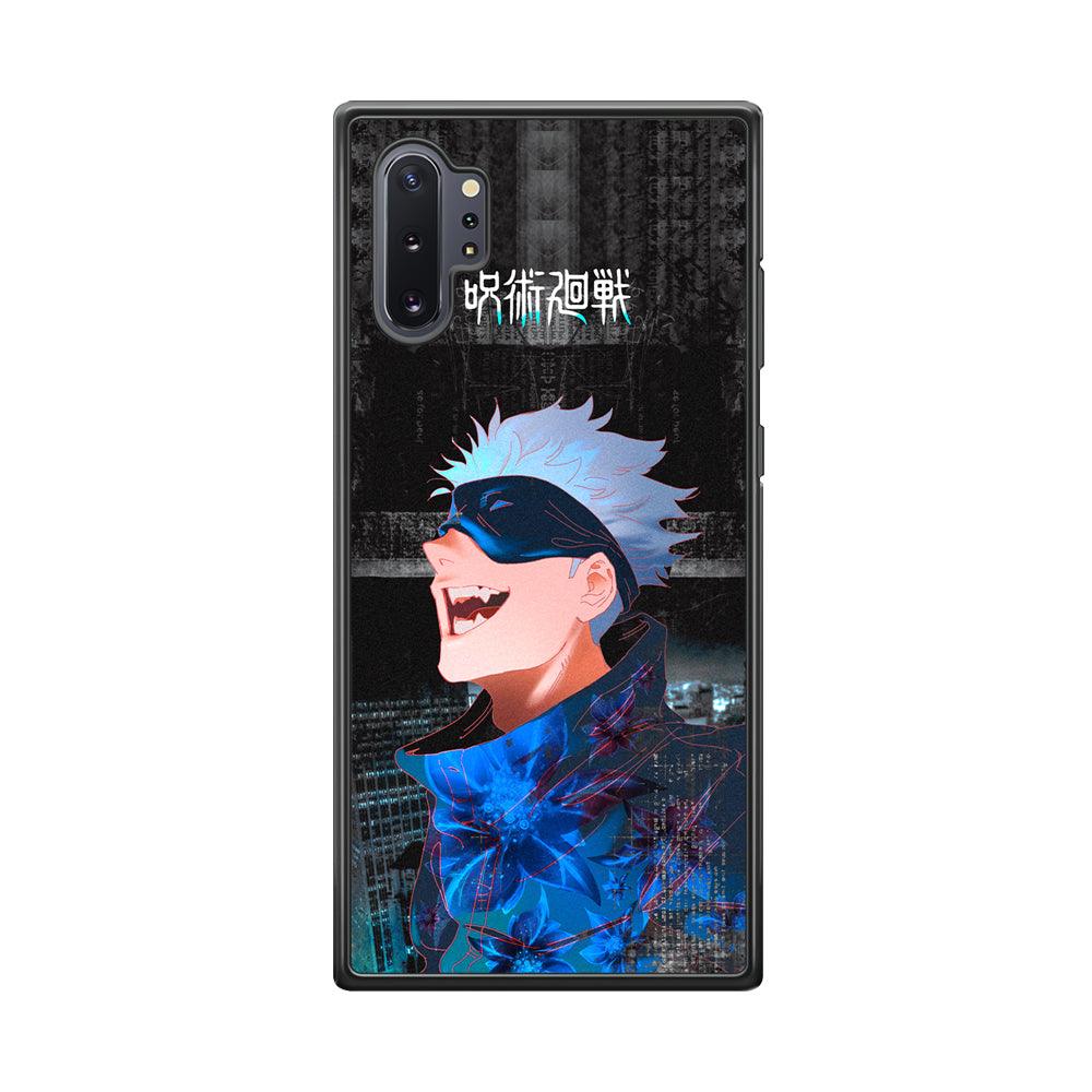 Jujutsu Kaisen Satoru Superiority Samsung Galaxy Note 10 Plus Case-Rubber Black (2D Case)-Oxvistore