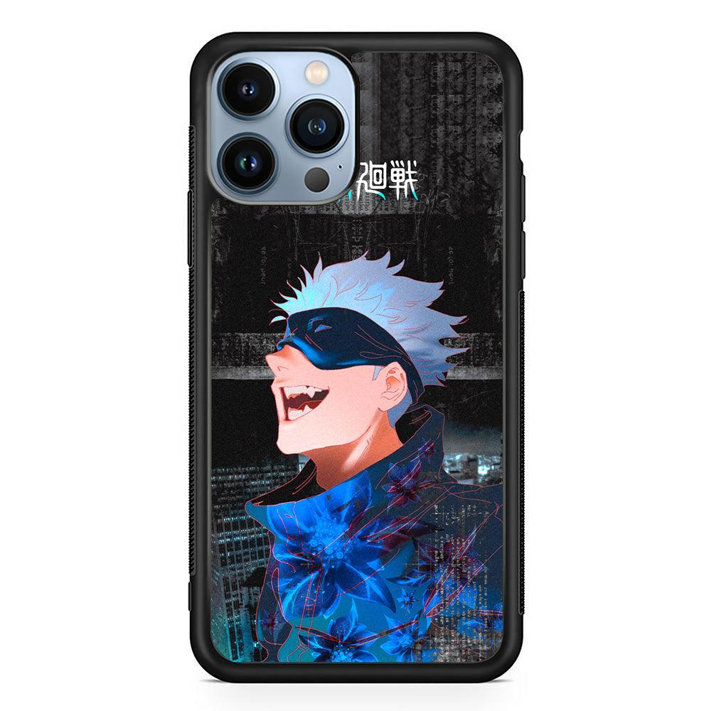 Jujutsu Kaisen Satoru Superiority iPhone 13 Pro Case-Rubber Black (2D Case)-Oxvistore