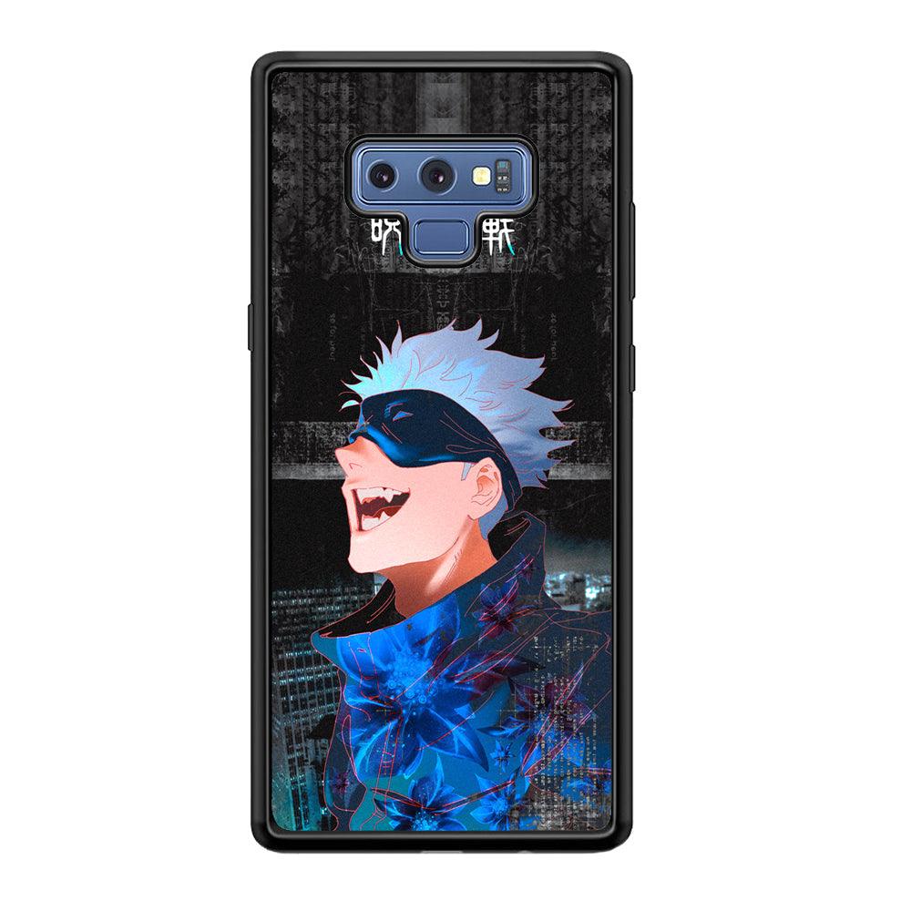 Jujutsu Kaisen Satoru Superiority Samsung Galaxy Note 9 Case-Rubber Black (2D Case)-Oxvistore